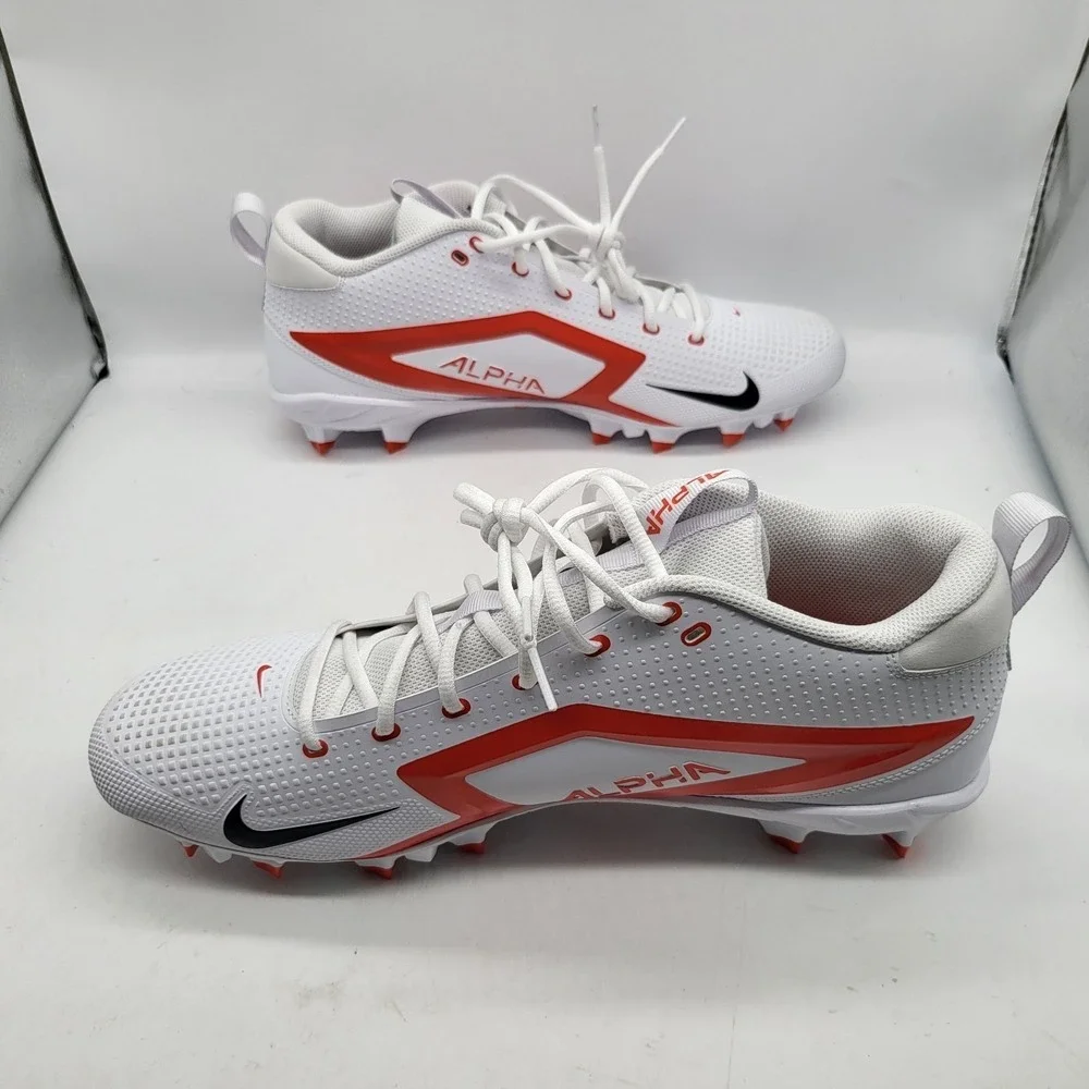 Nike Alpha Menace 4 Men 13 White‎ Red Football Cleats FZ7703-103